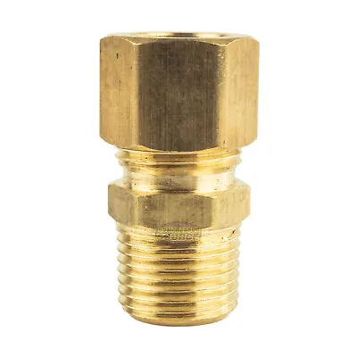 3/8  OD X 3/8  Male NPT Connector Brass Compression Fitting For 3/8  OD Tube • $6.80