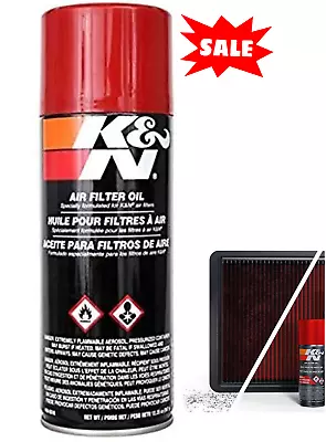 KN 99-0516 Air Filter Oil - 12.25 Oz. - Can Aerosol Spray Cotton Top Quality • $24.98