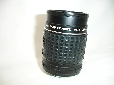 PENTAX TAKUMAR 135mm F/ 2.5 Lens  K ( PK ) Mount SN5509268 AS IS • $15.90