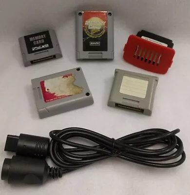 Nintendo N64 Memory Card Cords Expansion Paks Accessories And More • $49.99