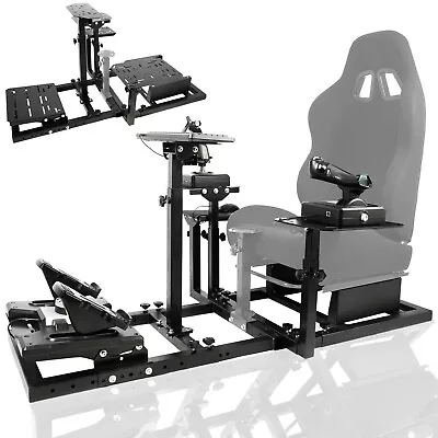 Marada Flight Simulation Cockpit Racing Wheel Stand NO Pedals Throttle Joystick • £189.99