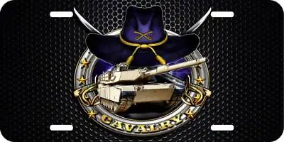 Cavalry Military US Army Tank Sword Hat War Aluminum Car License Plate Tag LP387 • $19.99