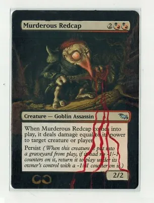 Murderous Redcap Altered Full Art MTG Magic Goblin Combo Rakdos Sacrifice EDH • $68.95