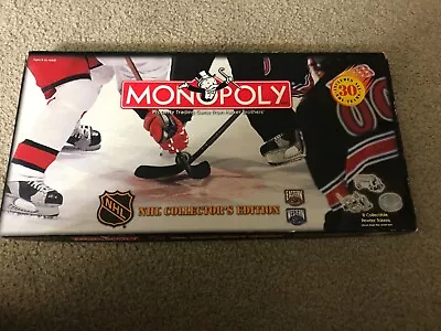 Monopoly NHL Collector's Edition Hockey 1999 Board Game  2 Items Missing • $18.99