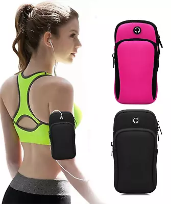 £4.98 • Buy Sports Mobile Arm Phone Holder Bag Running Gym Band Gym Exercise All Phones Keys