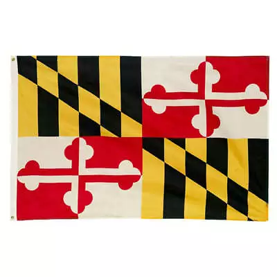 PringCor 3x5FT State Of Maryland BIG Flag 3x5FT MD Polyester Brass Grommets • $12.99