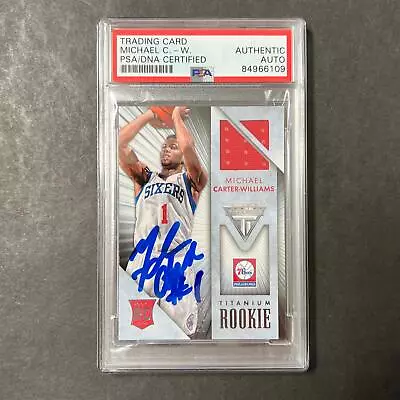 2013-14 Panini Titanium #71 Michael Carter-Williams Signed Card AUTO PSA Slabbed • $49.99