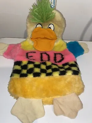 Edd The Duck Bbc Tv Hot Water Bottle/ Plush Cover Excellent Rare • £24.99