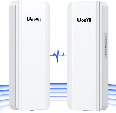 Ueevii Wireless Bridge Point To Point Outdoor WiFi CPE High-Gain Antenna 5KM • $119.99