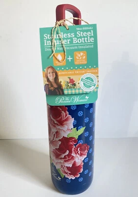 $19.88 • Buy Pioneer Woman Water Bottle Infuser Vacuum Insulated 18oz Immersion Rose New
