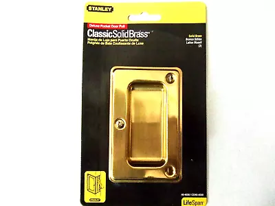 Stanley Classic Solid Brass Deluxe Pocket Door Pull Model 40-4030 • $8