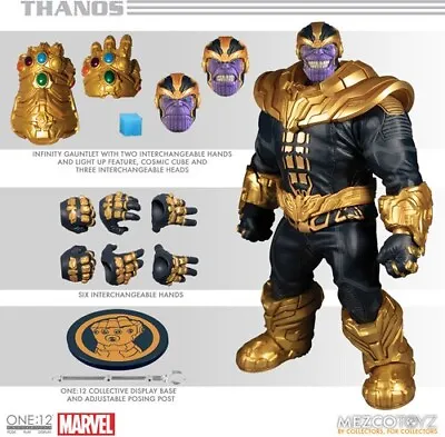 Mezco Toys Marvel Universe 1:12 Thanos Light Up Figure 21 Cm • £144.99