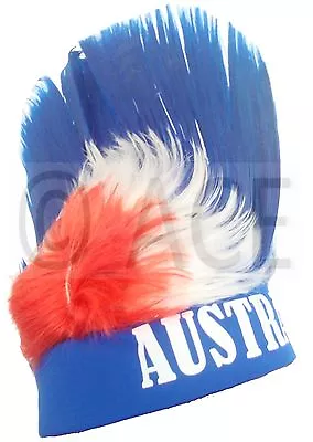 Aussie Australia Day Australian Fan Headband Party Sports Mohawk Mohican Wig • $5.43