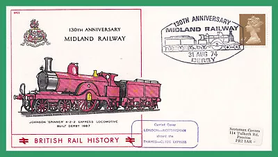 1974 - 130th Anniversary Midland Railway - British Rail History (BR22) Cover • £1.99