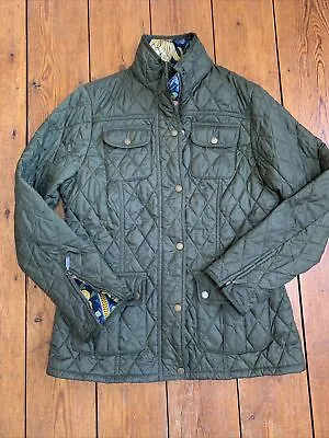 £55.42 • Buy BARBOUR Morris & Co Printed Utility Quilted Jacket Green Floral Womens UK 12