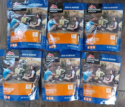 6 Pouches Of Mountain House Spaghetti With Meat Sauce Freeze Dried Food • $59.99