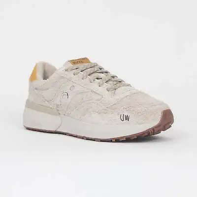 SAUCONY X Universal Works Collaboration Jazz NXT Trainers In CREAM • £96