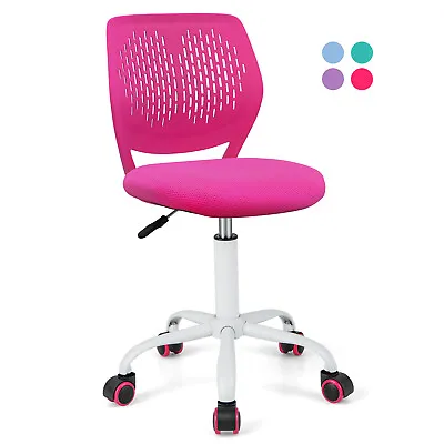 Office Desk Chair Adjustable Mid-Back Swivel Children Study Chair Armless Seat • $72.95