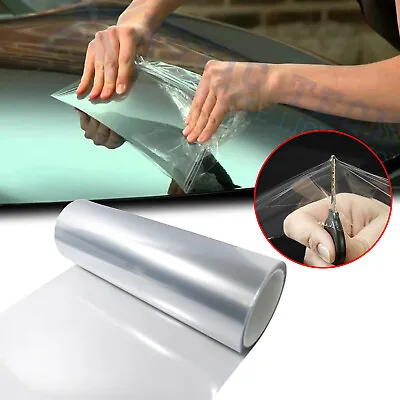 12  X 48  Clear Bra Headlight Bumper Hood Paint Protection Film Vinyl Wrap Sheet • $9.89