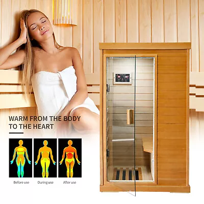 Infrared Sauna Room Personal Steam Sauna Heated Detox Therapy W/ Bluetooth Audio • $1599.99