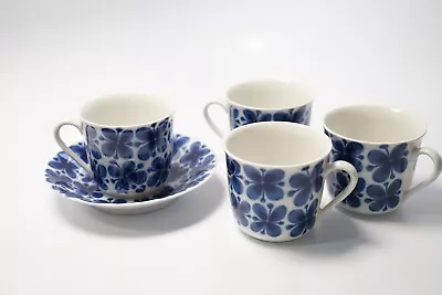 Rorstrand MON AMIE 4 Tea Coffee Cups & 1 Saucer Sweden P555 Marianne Westman • $99.99