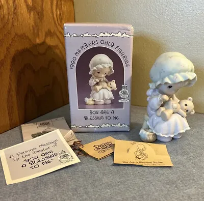 Precious Moments Porcelain Figurine W/ Box You Are A Blessing To Me PM902 1990 • $10