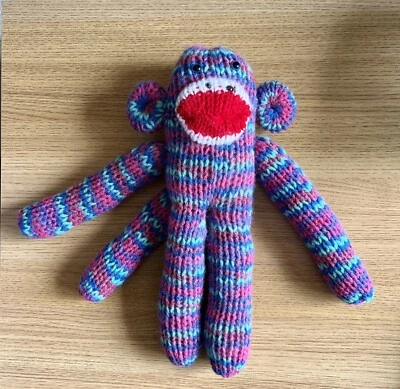 £2 • Buy New Handmade Multi Colour Sock Monkey