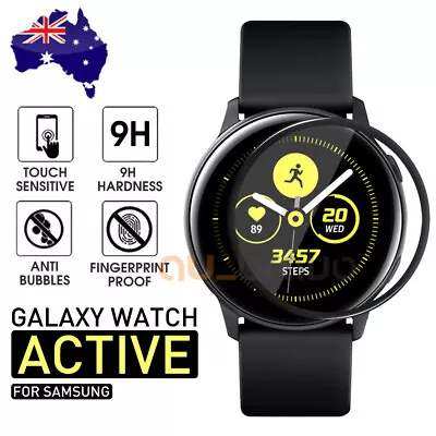 Full Coverage Soft Fiber Screen Protector For Samsung Galaxy Watch Active 2 • $6.45