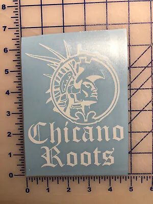 Mexican Chicano Roots  Decal White Monogram Bumper Sticker Truck Window Laptop • $6.99