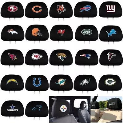 2 Headrest Covers ✅Authentic NFL Pick Your Team Car Truck SUV  Auto GIFT • $24.99