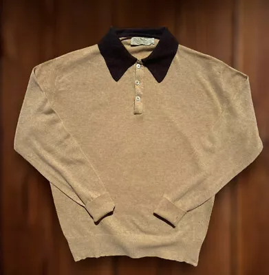 $59.99 • Buy VINTAGE 60’s 100% Cashmere Sweater Bernhard Altmann Collared Size M