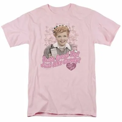 I Love Lucy Tastes Like Candy T Shirt Mens Licensed Classic TV Show Light Pink • $17.49