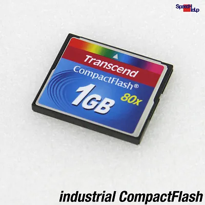 1GB Cf Transcend Compact Flash Industrial 80X Highspeed SSD For PC Cameras Canon • £9.59