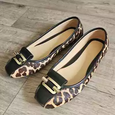 MICHAEL KORS Leopard Ballerina Flats Size 9 • $29