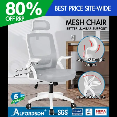 $89.95 • Buy ALFORDSON Mesh Office Chair Executive Seat Tilt Fabric Gaming Racing Computer