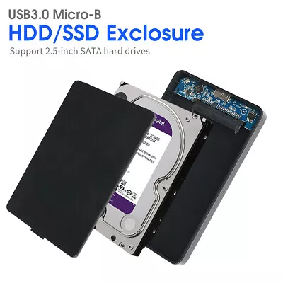 USB 3.0 SATA External Hard Drive Case 2.5 Inch Enclosure Caddy SATA HDD/SSD • £4.26