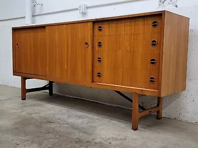 Midcentury Teak Credenza By Aksel Bender Madsen And Ejner Larson • $5000