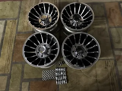 VINTAGE 15x8 1/2 SET 15 SPOKE TURBINE 6 LUG C10 2 OR 4 WD CHEVY TRUCK BLAZER • $1375