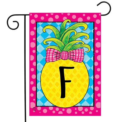 Pineapple Monogram Letter F Garden Flag Briarwood Lane 12.5  X 18  • $6.99