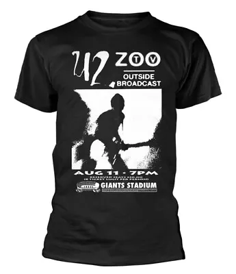 U2 Outside Broadcast Giants Stadium Black T-Shirt OFFICIAL • £12.99