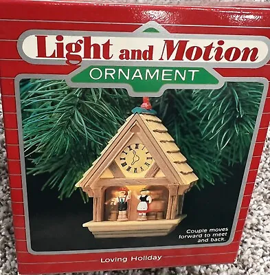 1987 Hallmark Christmas Ornament  LOVING HOLIDAY Magic Light And Motion • $31