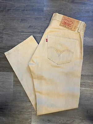 Levis 501 Beige Pants 32 W 30L New • $49