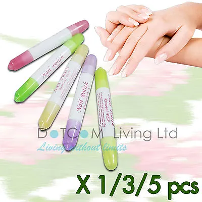 Nail Corrector Pen Polish Remover Varnish Pens Correction Nail Art Kit Set • $5.58