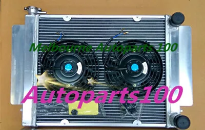 Aluminum Radiator RX2 RX3 RX4 RX5 Without Heater Pipe Manual+Two Fans For Mazda • $190