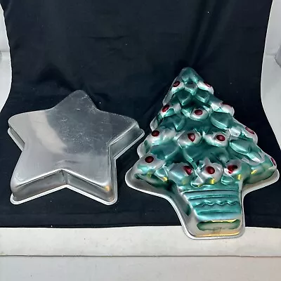 Lot 2 Vintage Wilton 1970s Holiday Christmas Cake Baking Pans • $9.95