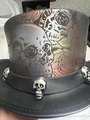 Steampunk Leather Top Hat • $250