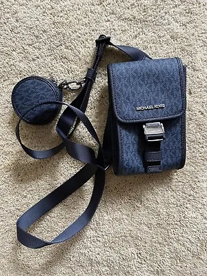Michael Kors Cooper MK Signature PVC Slingpack Handbag Travel Bag W/ Coin Pouch • $139.99