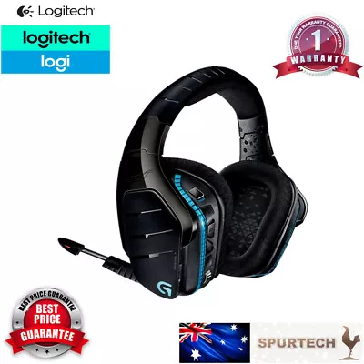 Logitech G933 Wireless RGB Gaming Headset With DTS Dolby 7.1 Surround Black • $165