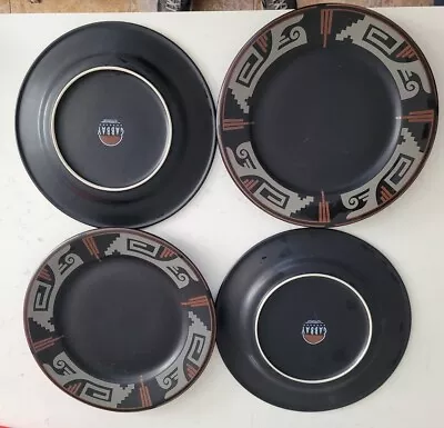 Rare Gibson Design Gabbay 4-Piece 11  Dinnerware Plate Set Navajo Nights Pattern • $66.49