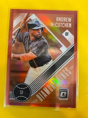 D52244 2018 Donruss Optic Red #24 Andrew McCutchen DK #08/99 • $3.95